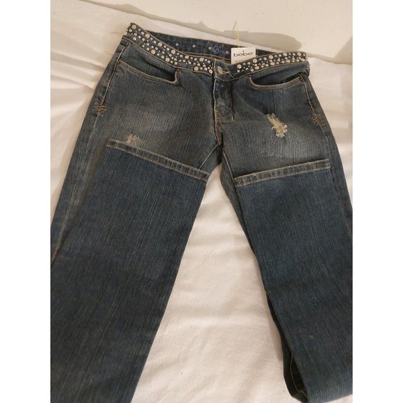 bebe Denim - BEBE CHELSEA STD WASTBND P7 SIZE 27 JEANS $198 VALUE